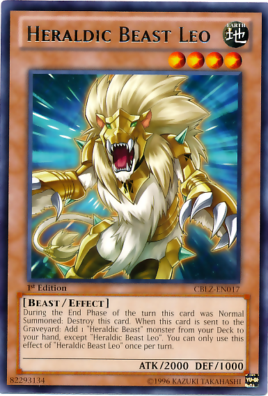 Heraldic Beast Leo [CBLZ-EN017] Rare - Duel Kingdom