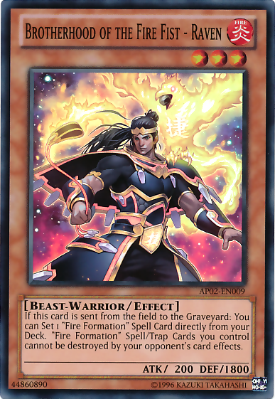 Brotherhood of the Fire Fist - Raven [AP02-EN009] Super Rare - Duel Kingdom