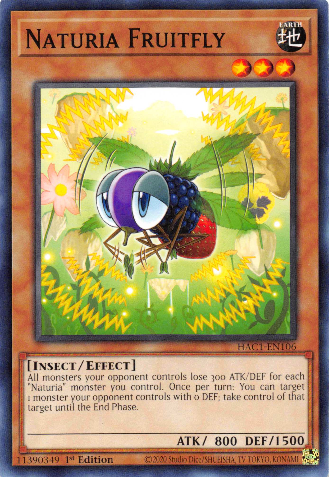 Naturia Fruitfly [HAC1-EN106] Common - Duel Kingdom