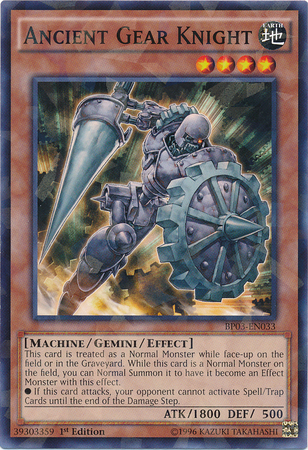 Ancient Gear Knight [BP03-EN033] Shatterfoil Rare - Duel Kingdom