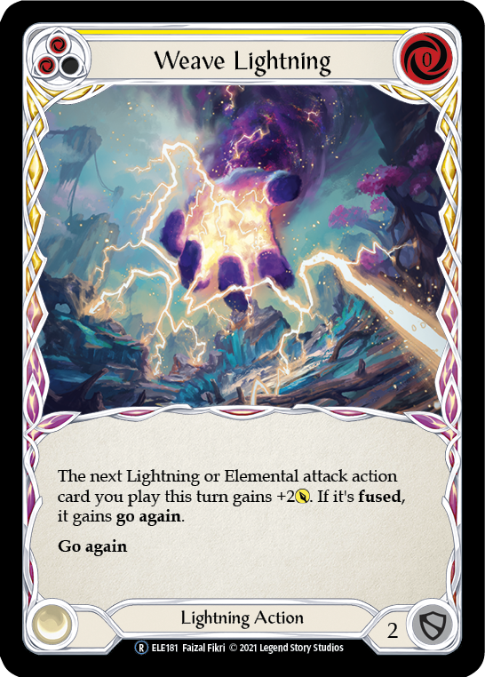 Weave Lightning (Yellow) [U-ELE181] Unlimited Normal - Duel Kingdom