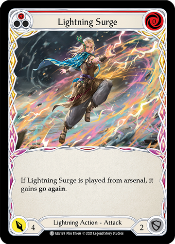 Lightning Surge (Red) [ELE189] 1st Edition Normal - Duel Kingdom