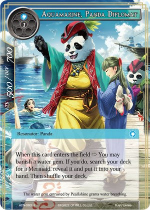 Aquamarine, Panda Diplomat (ACN-060) [Ancient Nights]