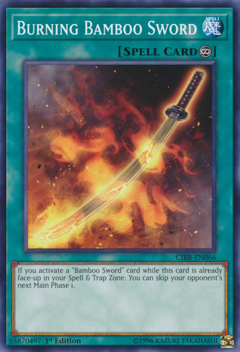 Burning Bamboo Sword [CIBR-EN066] Short Print - Duel Kingdom