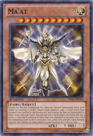 Ma'at [SP14-EN042] Starfoil Rare - Duel Kingdom