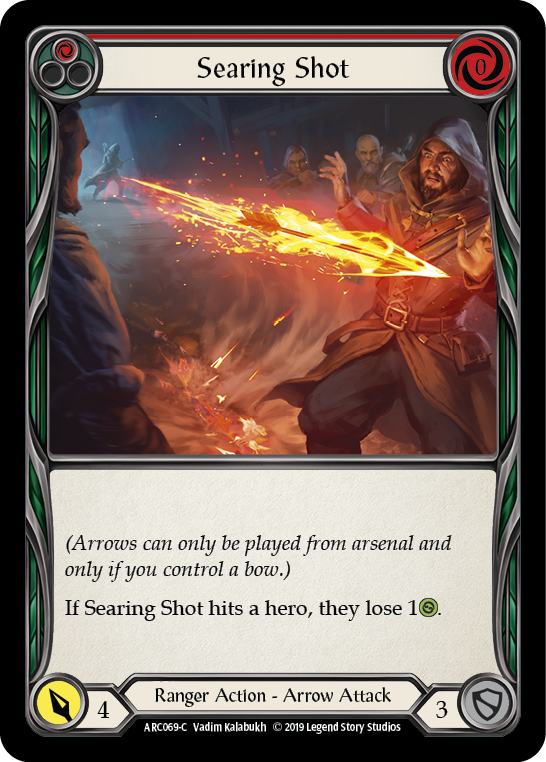 Searing Shot (Red) [ARC069-C] 1st Edition Normal - Duel Kingdom