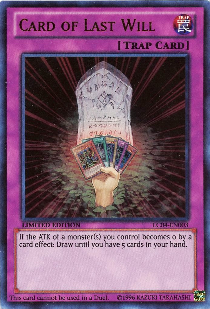 Card of Last Will [LC04-EN003] Ultra Rare - Duel Kingdom