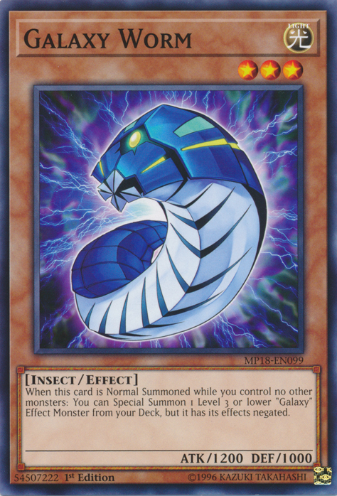 Galaxy Worm [MP18-EN099] Common - Duel Kingdom