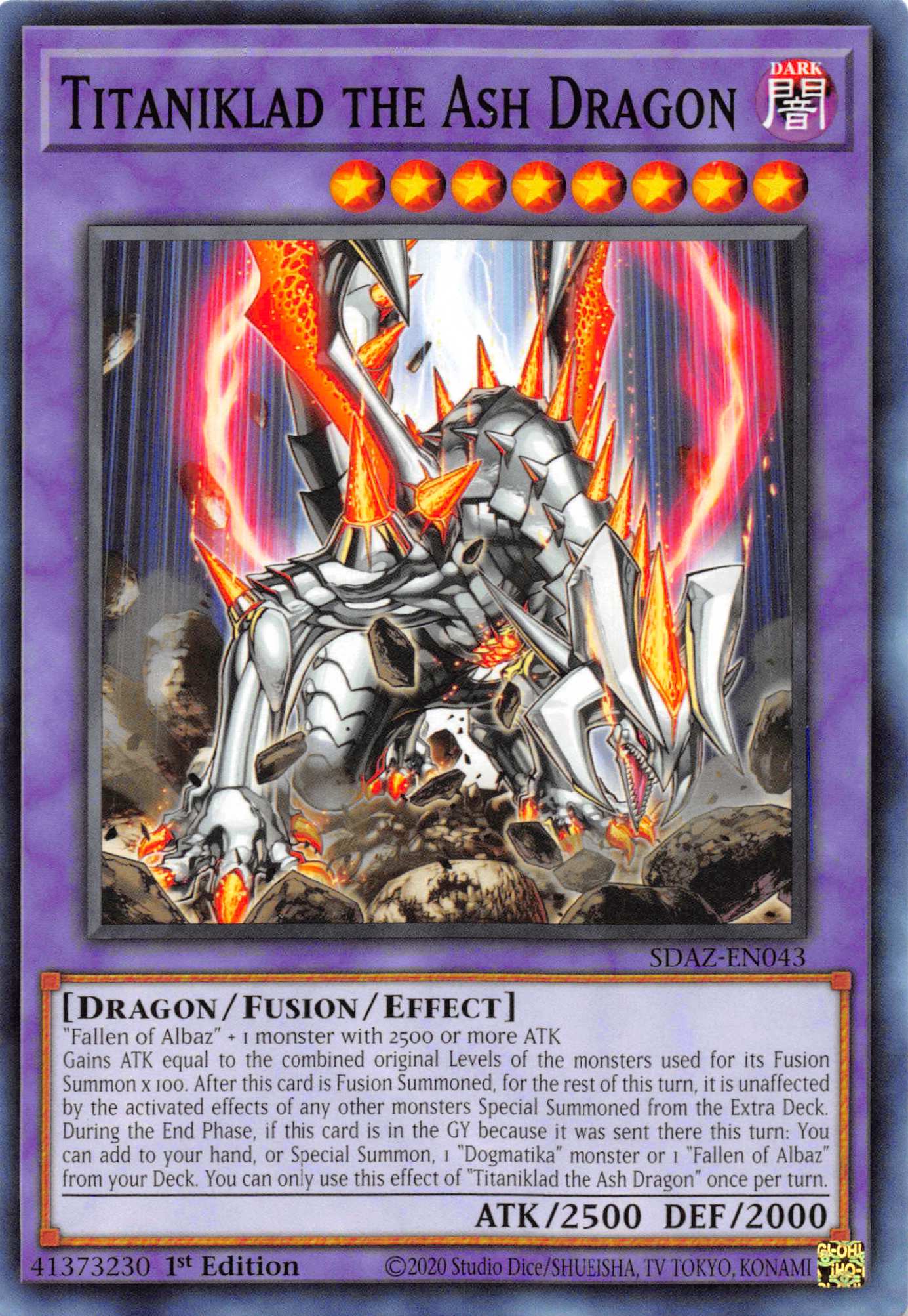Titaniklad the Ash Dragon [SDAZ-EN043] Common - Duel Kingdom