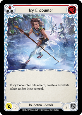 Icy Encounter (Red) [U-ELE157] Unlimited Rainbow Foil - Duel Kingdom