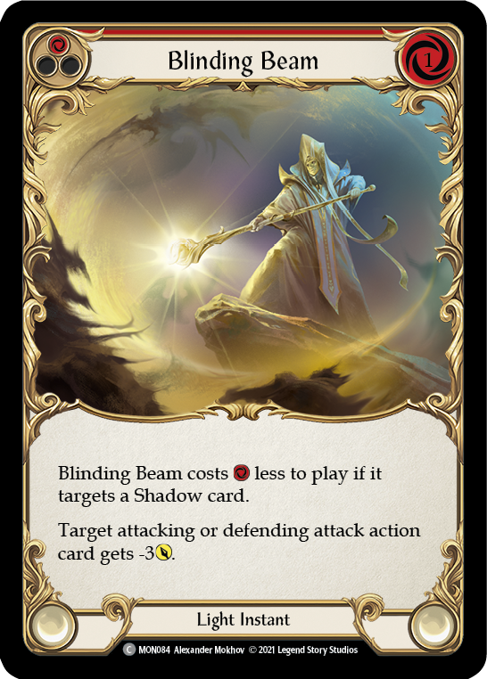 Blinding Beam (Red) [MON084] 1st Edition Normal - Duel Kingdom