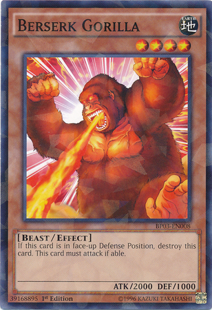 Berserk Gorilla [BP03-EN008] Shatterfoil Rare - Duel Kingdom