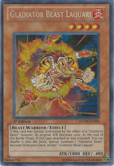 Gladiator Beast Laquari [RYMP-EN096] Secret Rare - Duel Kingdom