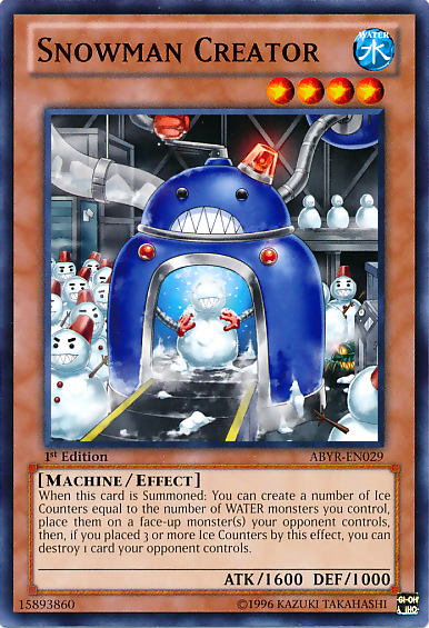 Snowman Creator [ABYR-EN029] Common - Duel Kingdom