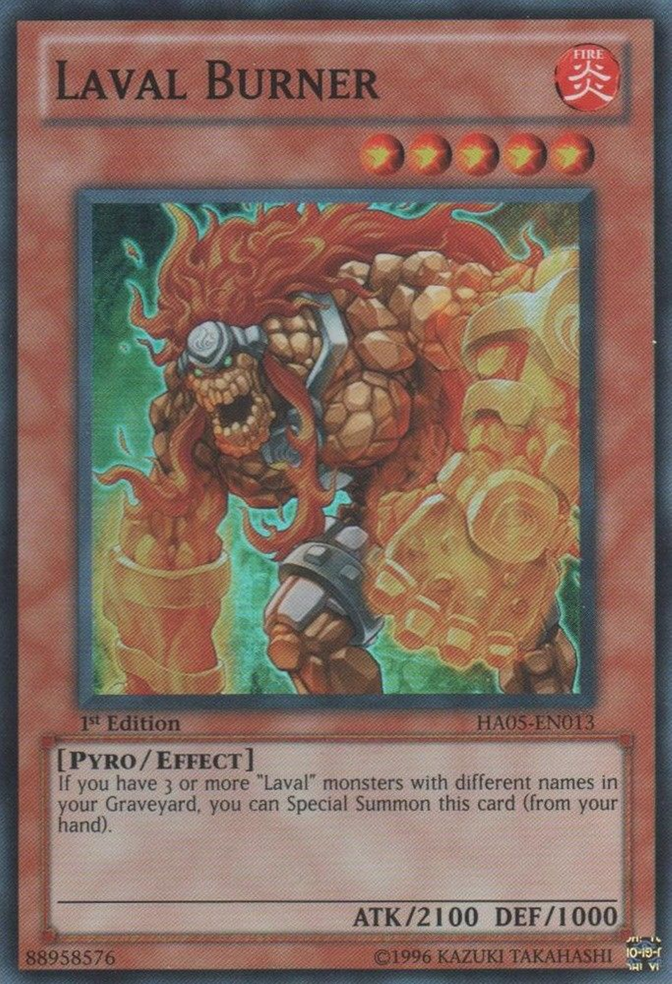 Laval Burner [HA05-EN013] Super Rare - Duel Kingdom