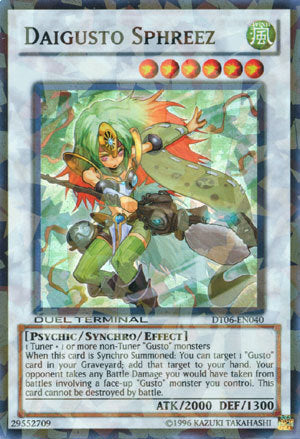 Daigusto Sphreez [DT06-EN040] Super Rare - Duel Kingdom