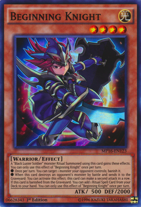 Beginning Knight [MP16-EN123] Super Rare - Duel Kingdom