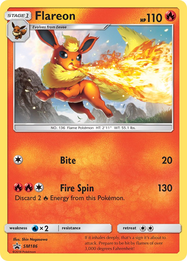 Flareon (SM186) [Sun & Moon: Black Star Promos] - Duel Kingdom