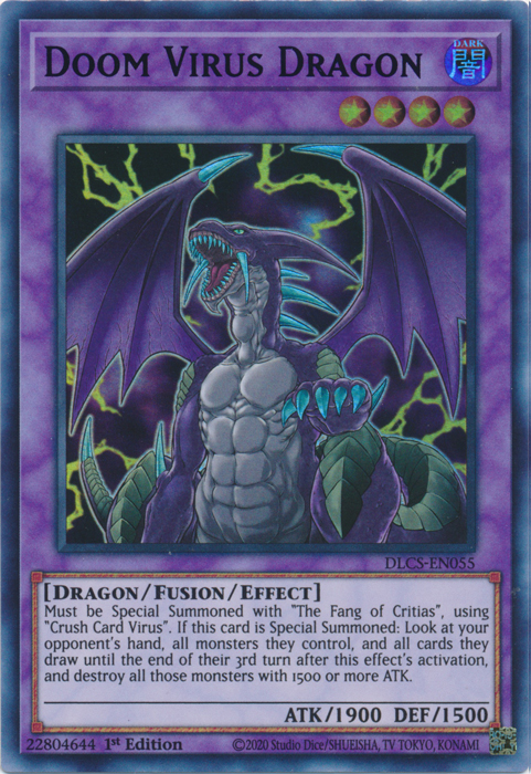 Doom Virus Dragon (Green) [DLCS-EN055] Ultra Rare - Duel Kingdom