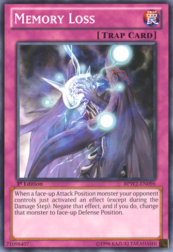 Memory Loss [BPW2-EN096] Common - Duel Kingdom