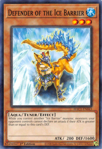 Defender of the Ice Barrier [HAC1-EN043] Common - Duel Kingdom