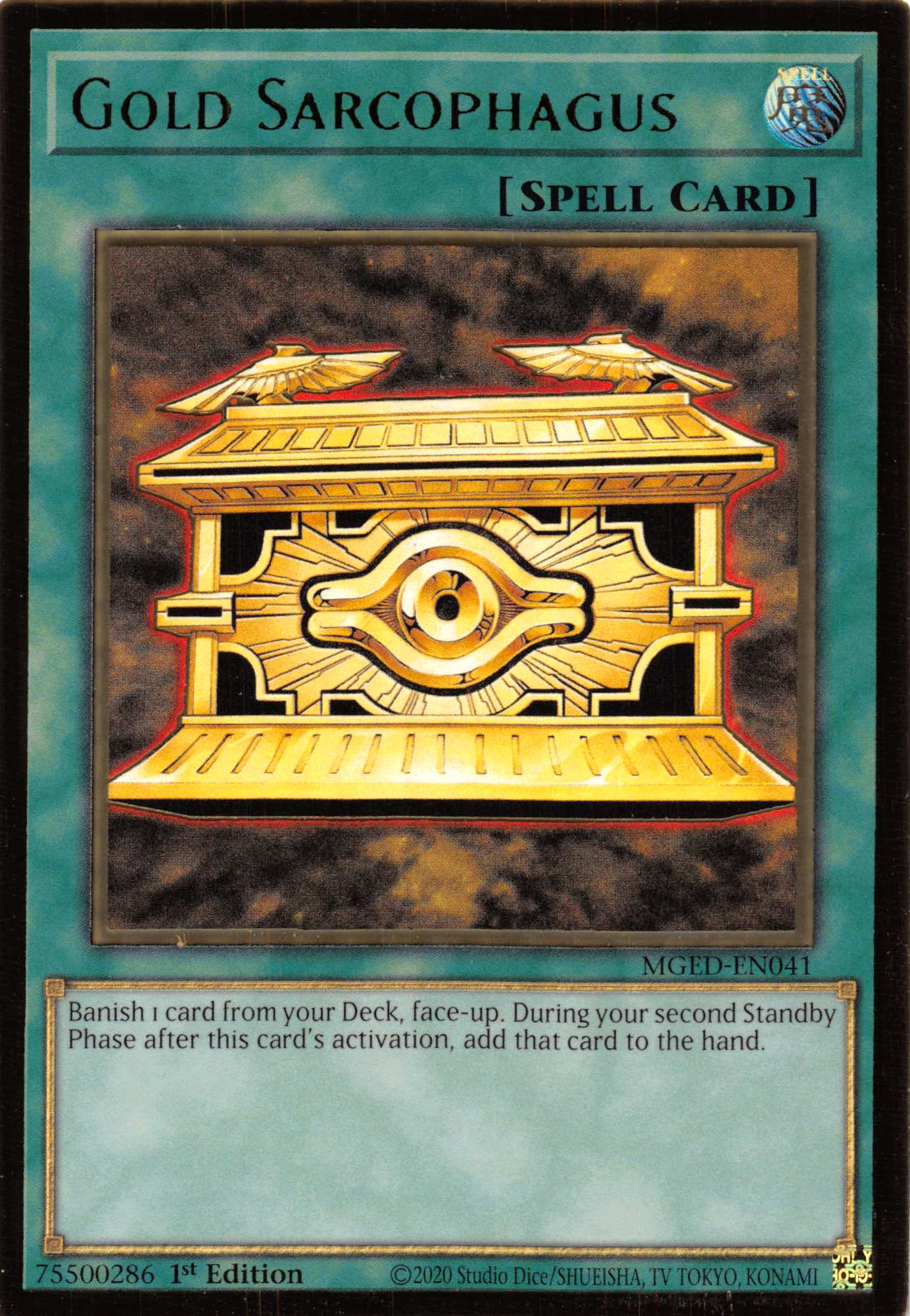 Gold Sarcophagus [MGED-EN041] Gold Rare - Duel Kingdom