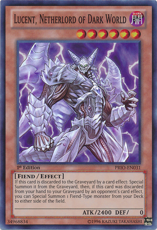 Lucent, Netherlord of Dark World [PRIO-EN031] Super Rare - Duel Kingdom