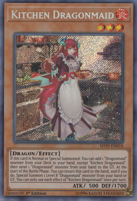 Kitchen Dragonmaid [MYFI-EN018] Secret Rare - Duel Kingdom