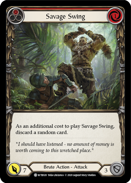 Savage Swing (Red) [WTR020] Unlimited Rainbow Foil - Duel Kingdom