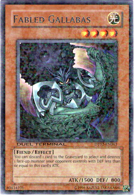 Fabled Gallabas [DT02-EN063] Rare - Duel Kingdom