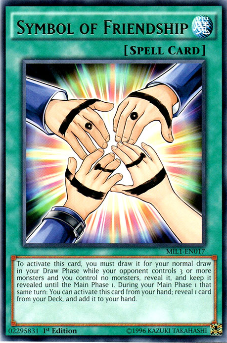 Symbol of Friendship [MIL1-EN017] Rare - Duel Kingdom