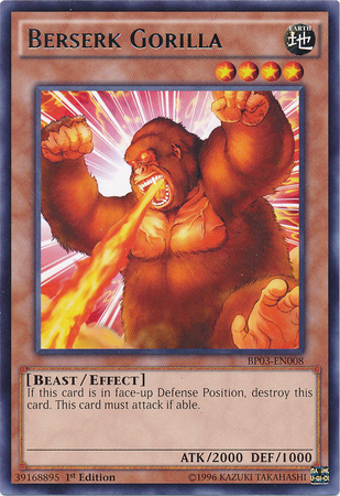 Berserk Gorilla [BP03-EN008] Rare - Duel Kingdom