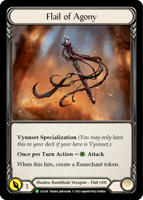 Flail of Agony [LGS156] (Promo)  Cold Foil