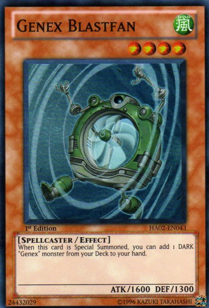 Genex Blastfan [HA02-EN043] Super Rare - Duel Kingdom