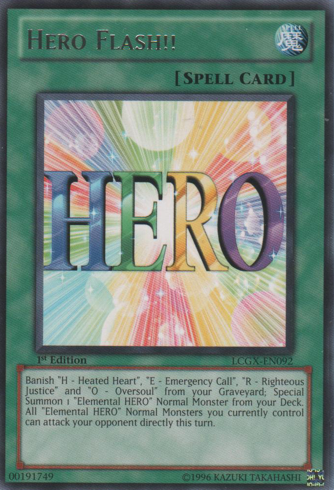 Hero Flash!! [LCGX-EN092] Rare - Duel Kingdom