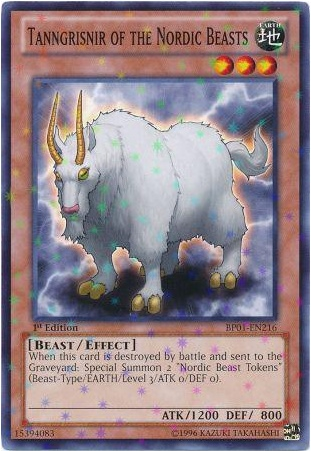 Tanngrisnir of the Nordic Beasts [BP01-EN216] Starfoil Rare - Duel Kingdom