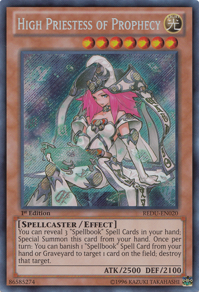 High Priestess of Prophecy [REDU-EN020] Secret Rare - Duel Kingdom