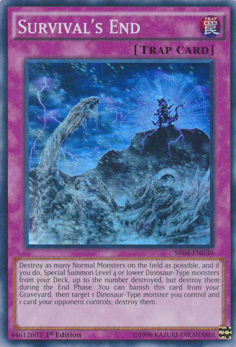 Survival's End [SR04-EN030] Super Rare - Duel Kingdom