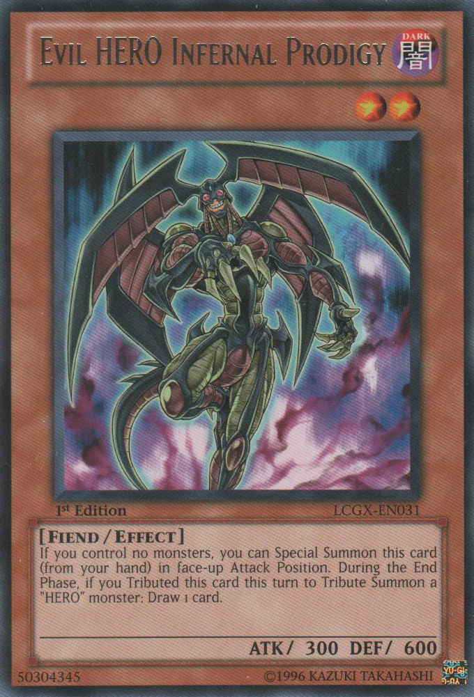 Evil HERO Infernal Prodigy [LCGX-EN031] Rare - Duel Kingdom