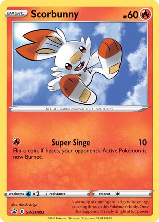 Scorbunny (SWSH002) [Sword & Shield: Black Star Promos] - Duel Kingdom