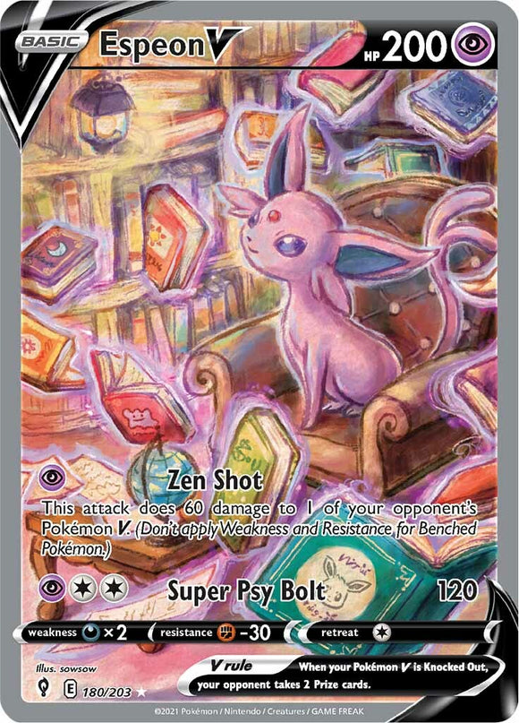 Espeon V (180/203) [Sword & Shield: Evolving Skies] - Duel Kingdom