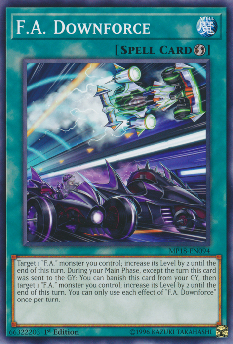 F.A. Downforce [MP18-EN094] Common - Duel Kingdom