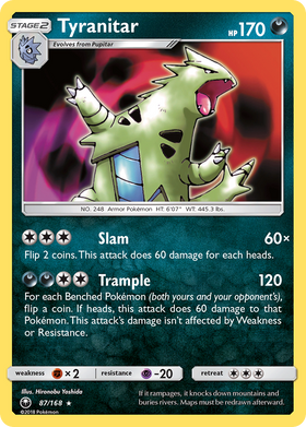 Tyranitar (87/168) [Sun & Moon: Celestial Storm] - Duel Kingdom