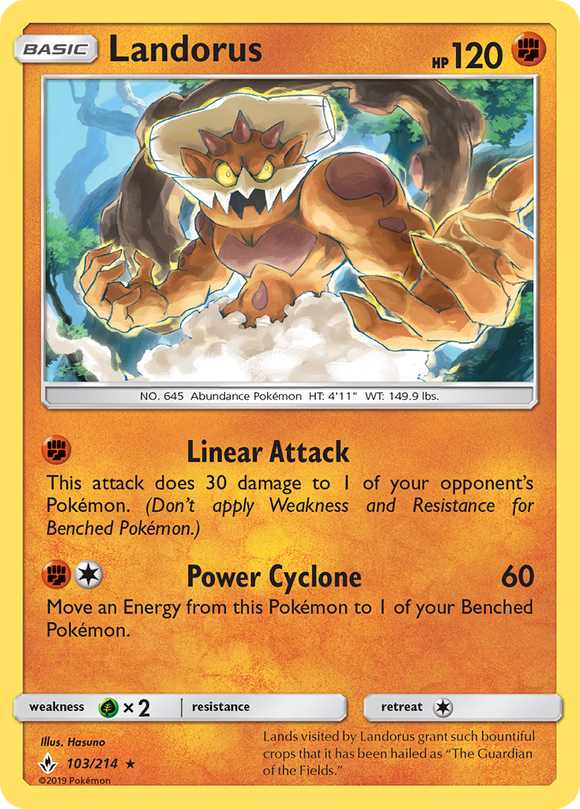 Landorus (103/214) [Sun & Moon: Unbroken Bonds] - Duel Kingdom