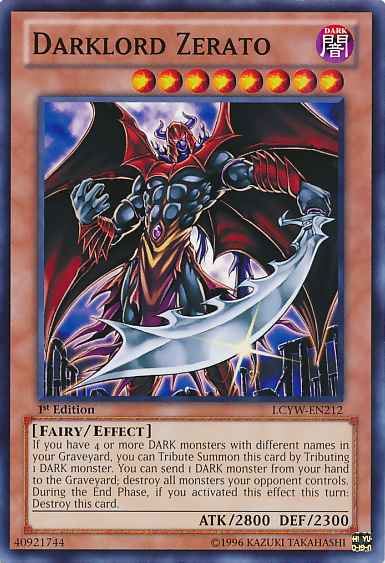 Darklord Zerato [LCYW-EN212] Common - Duel Kingdom