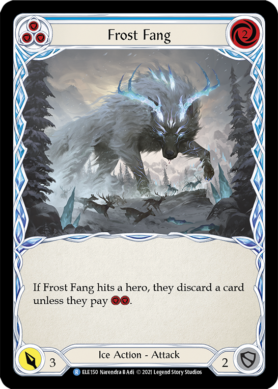 Frost Fang (Blue) [ELE150] 1st Edition Rainbow Foil - Duel Kingdom