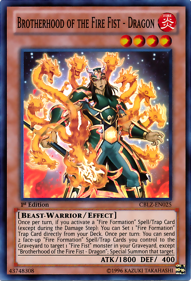 Brotherhood of the Fire Fist - Dragon [CBLZ-EN025] Super Rare - Duel Kingdom