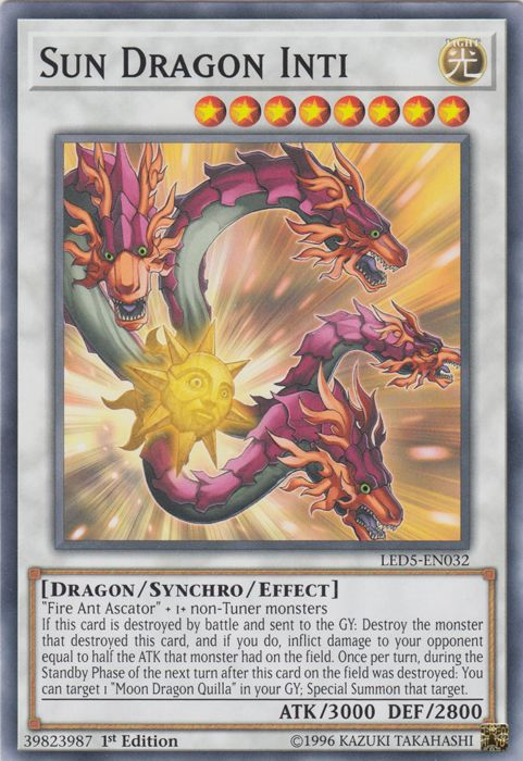 Sun Dragon Inti [LED5-EN032] Common - Duel Kingdom