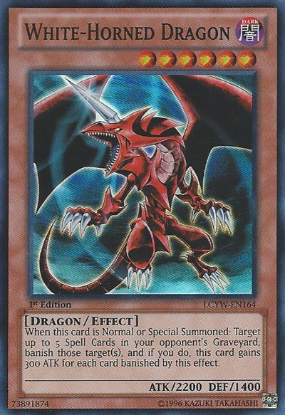 White-Horned Dragon [LCYW-EN164] Super Rare - Duel Kingdom