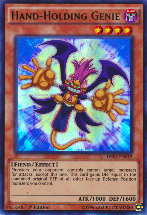 Hand-Holding Genie [DRL3-EN019] Ultra Rare - Duel Kingdom